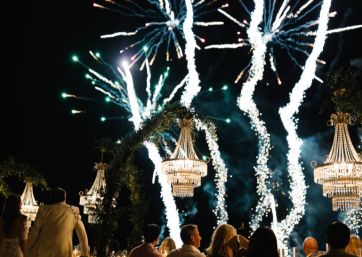 Cake Cutting Fireworks